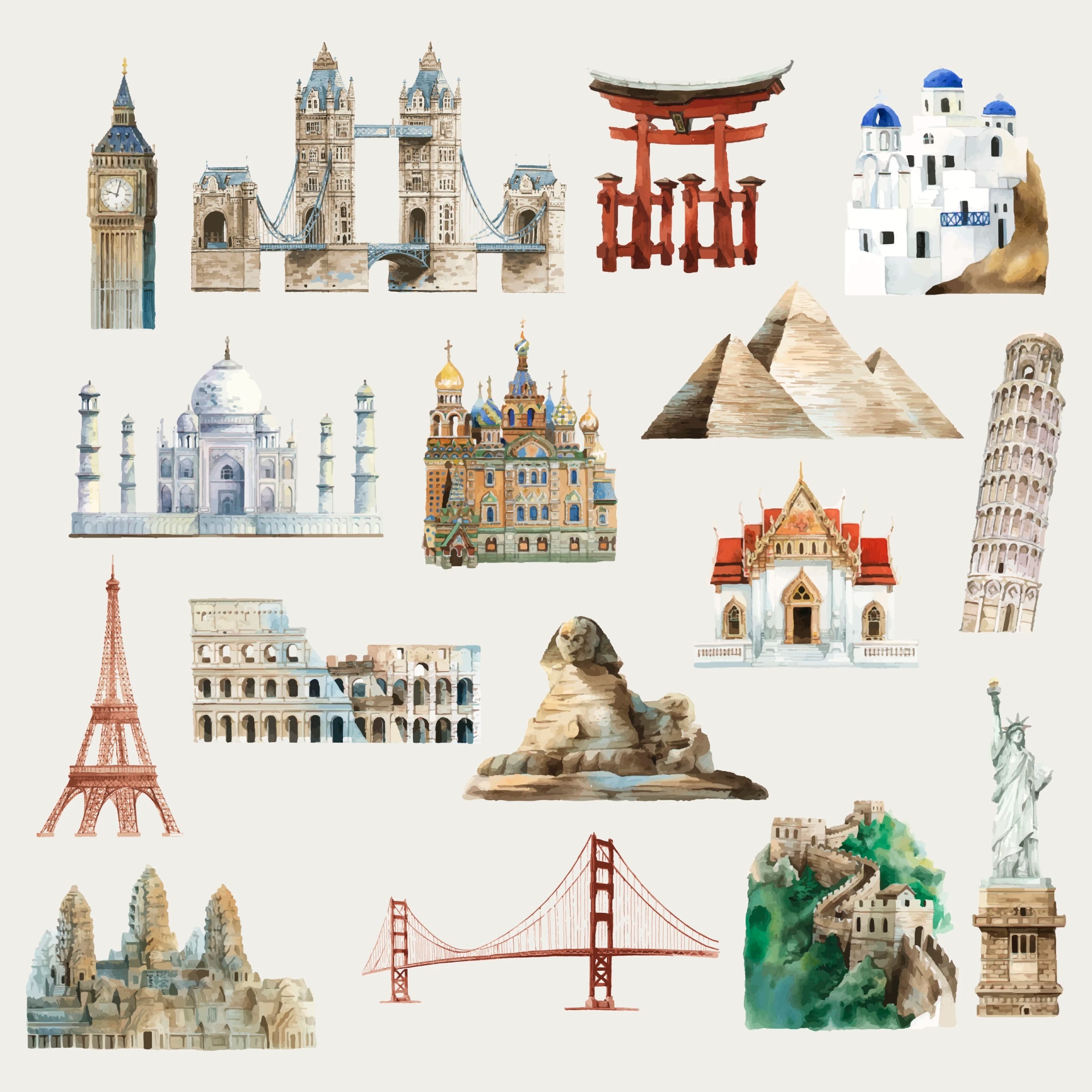 Landmarks in the World