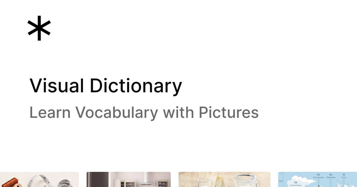 Visual Dictionary | Learn Languages with Pictures